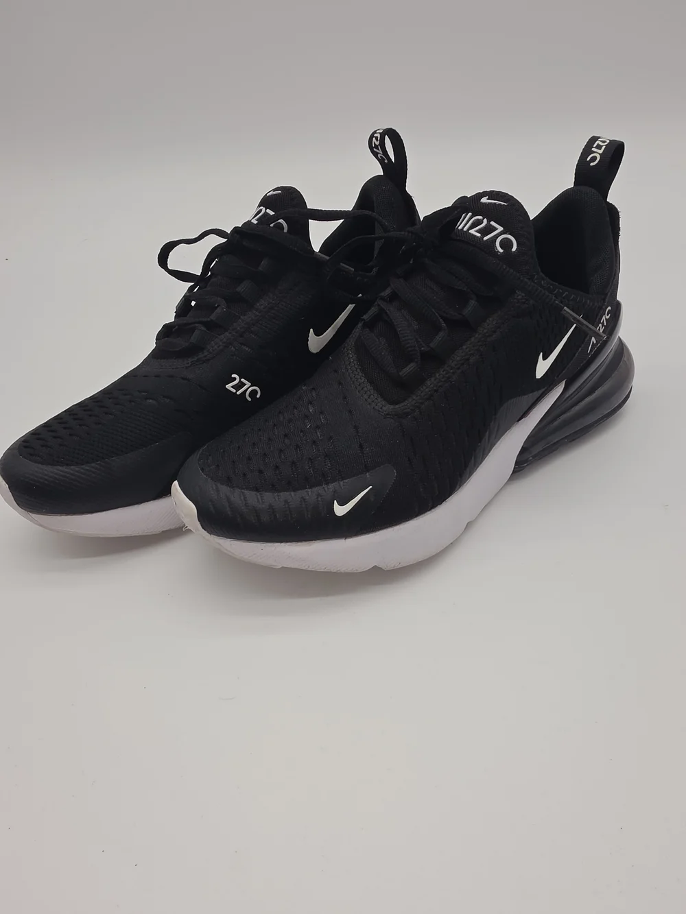 Nike Black and White Air Max 270 Athletic Sneakers